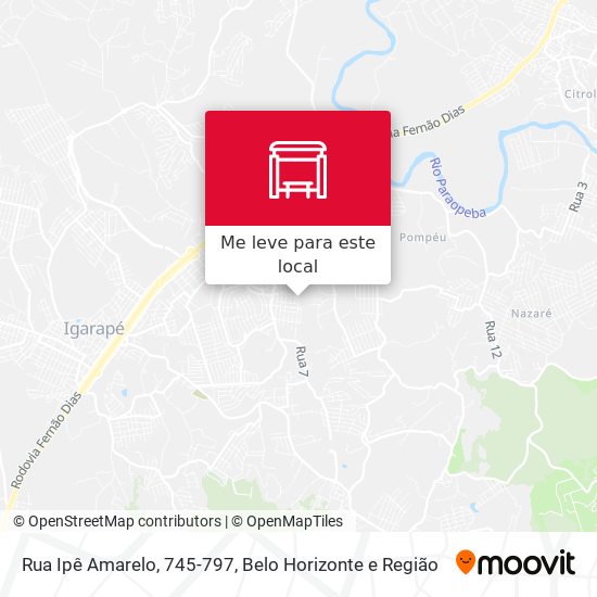 Rua Ipê Amarelo, 745-797 mapa