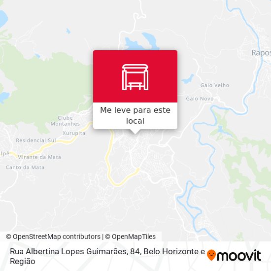Rua Albertina Lopes Guimarães, 84 mapa