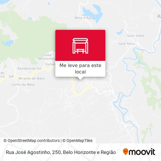 Rua José Agostinho, 250 mapa