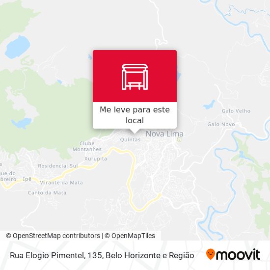 Rua Elogio Pimentel, 135 mapa