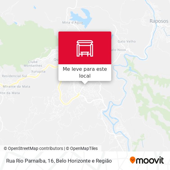 Rua Rio Parnaíba, 16 mapa