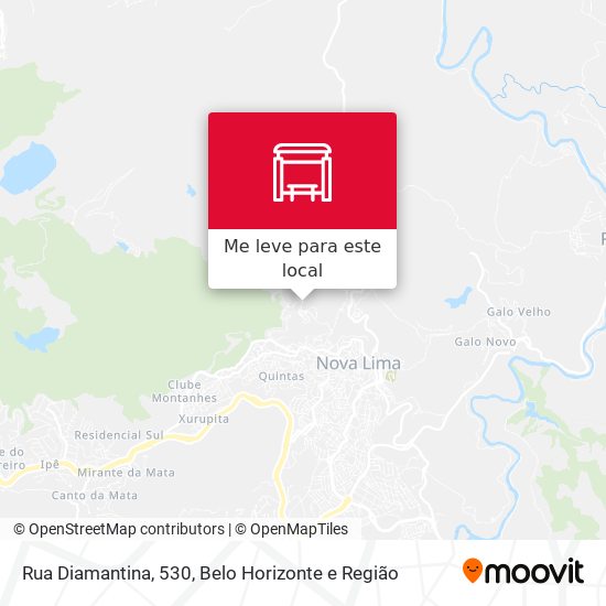 Rua Diamantina, 530 mapa