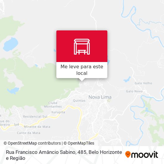 Rua Francisco Amâncio Sabino, 485 mapa