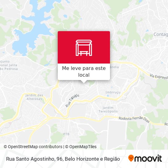 Rua Santo Agostinho, 96 mapa