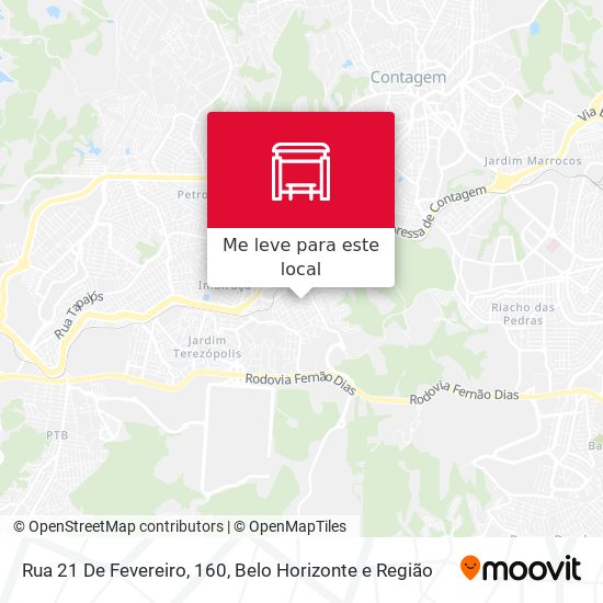 Rua 21 De Fevereiro, 160 mapa