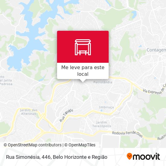 Rua Simonésia, 446 mapa