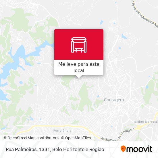 Rua Palmeiras, 1331 mapa