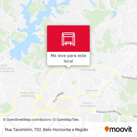 Rua Tarumirim, 702 mapa