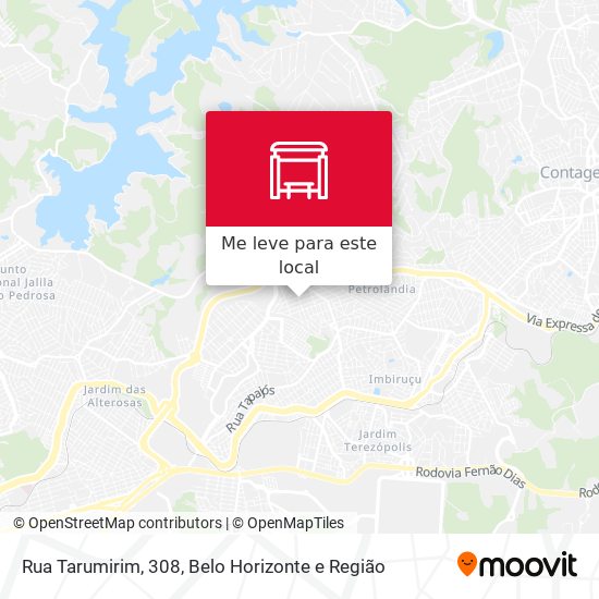 Rua Tarumirim, 308 mapa