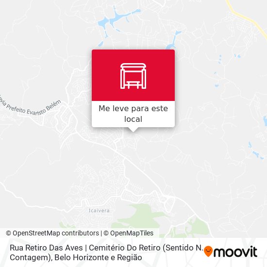 Rua Retiro Das Aves | Cemitério Do Retiro (Sentido N. Contagem) mapa