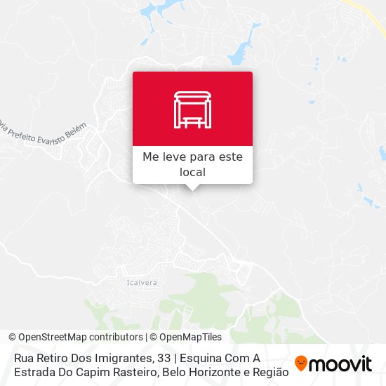 Rua Retiro Dos Imigrantes, 33 | Esquina Com A Estrada Do Capim Rasteiro mapa