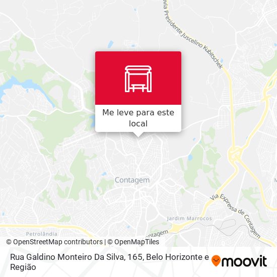 Rua Galdino Monteiro Da Silva, 165 mapa