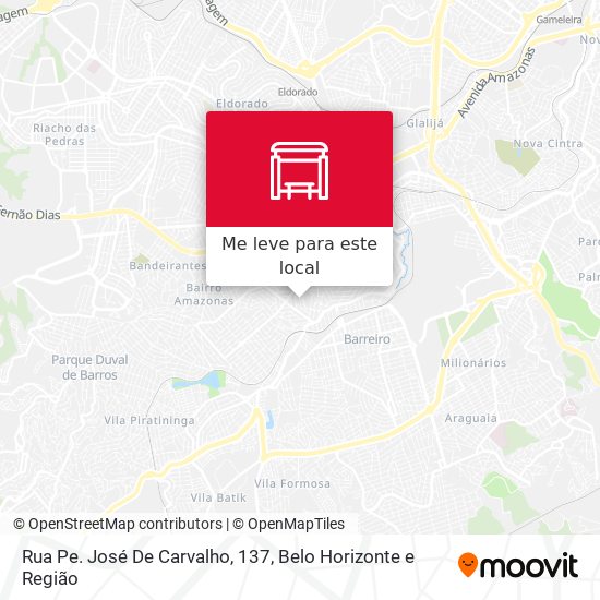 Rua Pe. José De Carvalho, 137 mapa