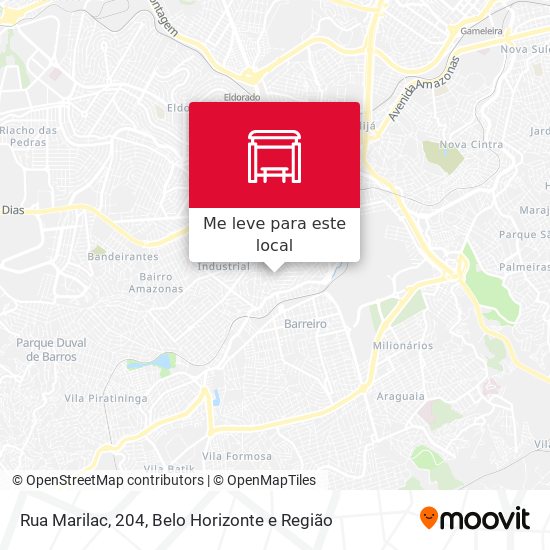 Rua Marilac, 204 mapa