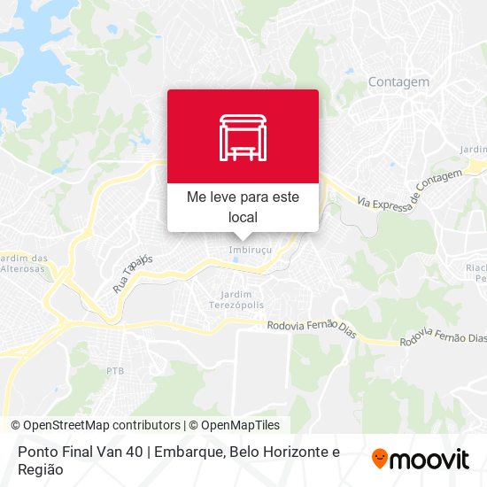 Ponto Final Van 40 | Embarque mapa