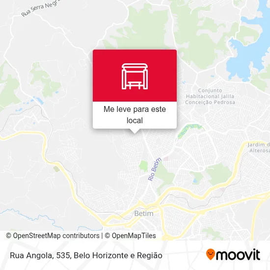 Rua Angola, 535 mapa
