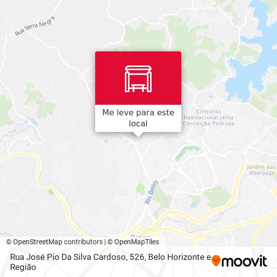 Rua José Pio Da Silva Cardoso, 526 mapa