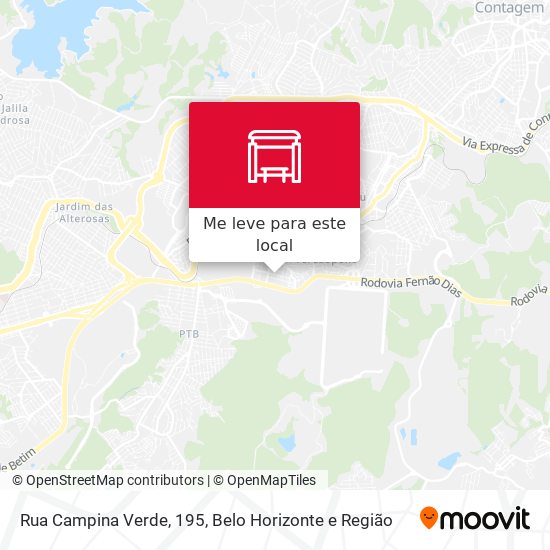 Rua Campina Verde, 195 mapa