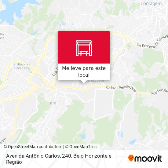 Avenida Antônio Carlos, 240 mapa