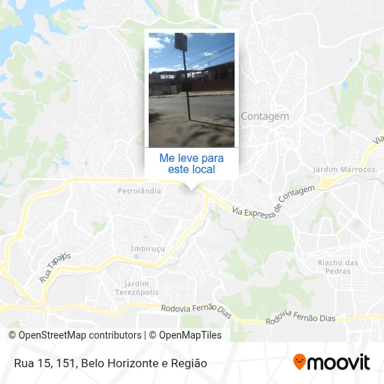Rua 15, 151 mapa