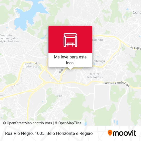 Rua Rio Negro, 1005 mapa