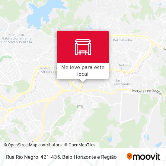 Rua Rio Negro, 421-435 mapa