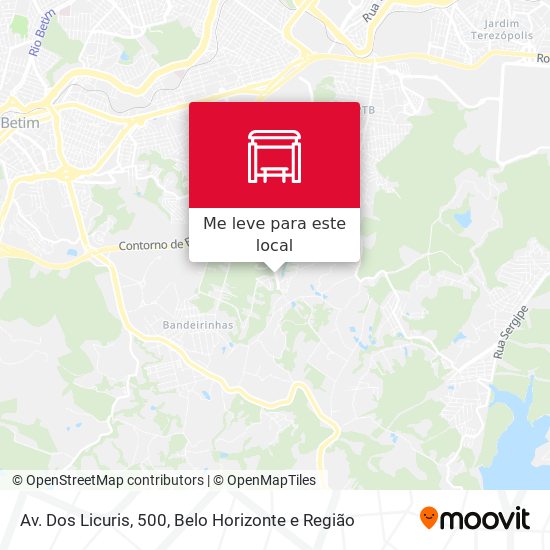 Av. Dos Licuris, 500 mapa