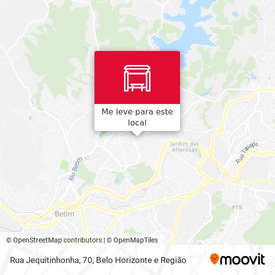 Rua Jequitinhonha, 70 mapa