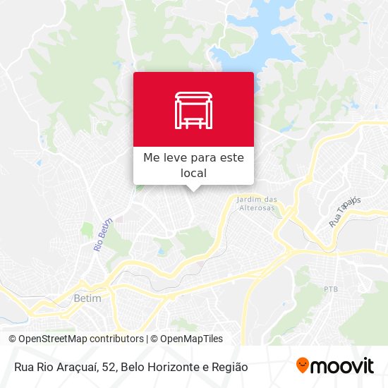 Rua Rio Araçuaí, 52 mapa