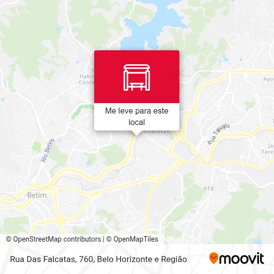 Rua Das Falcatas, 760 mapa