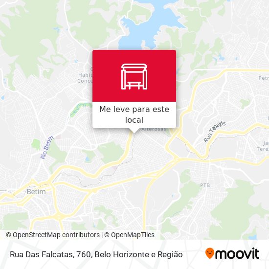 Rua Das Falcatas, 760 mapa