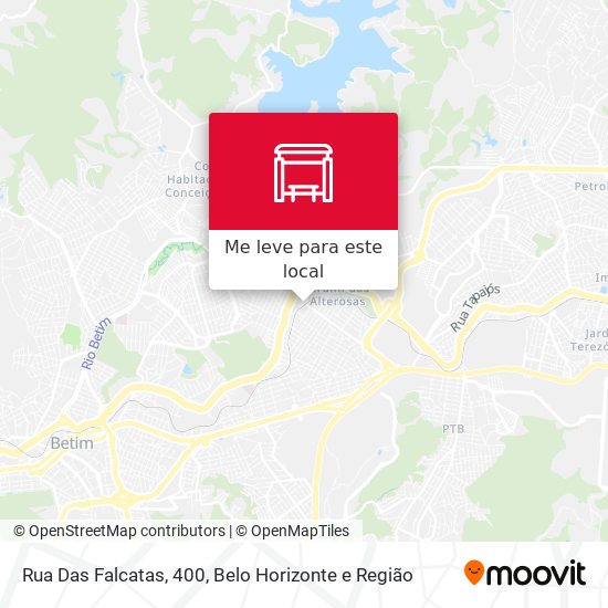 Rua Das Falcatas, 400 mapa