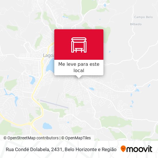 Rua Condé Dolabela, 2431 mapa