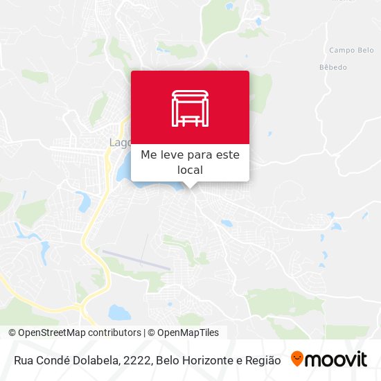Rua Condé Dolabela, 2222 mapa