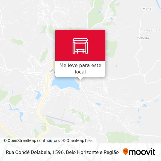 Rua Condé Dolabela, 1596 mapa