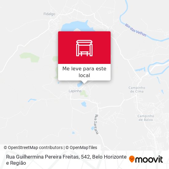 Rua Guilhermina Pereira Freitas, 542 mapa
