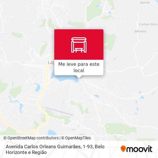 Avenida Carlos Orleans Guimarães, 1-93 mapa