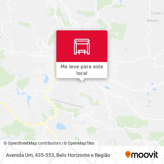 Avenida Um, 435-553 mapa