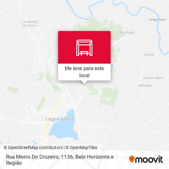 Rua Morro Do Cruzeiro, 1136 mapa
