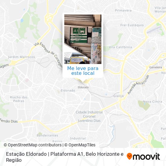 Estação Eldorado | Plataforma A1 mapa