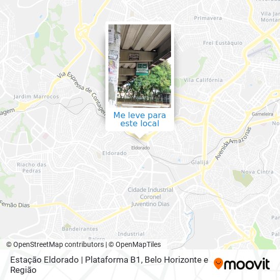 Estação Eldorado | Plataforma B1 mapa