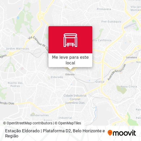 Estação Eldorado | Plataforma D2 mapa