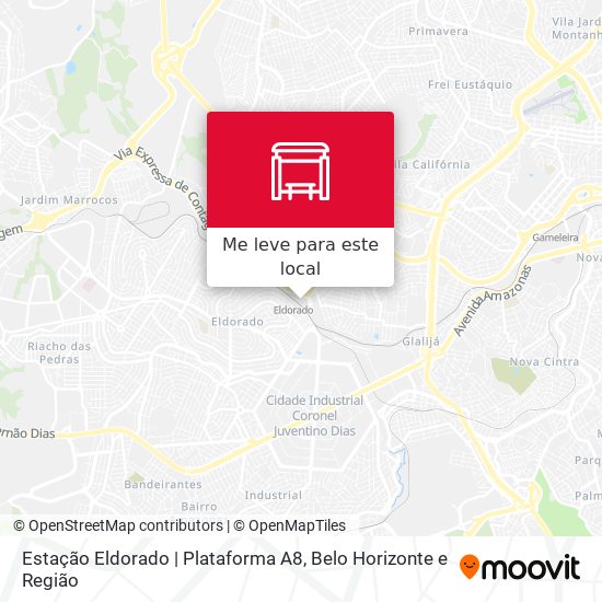 Estação Eldorado | Plataforma A8 mapa