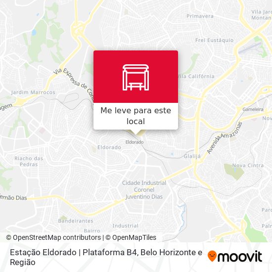Estação Eldorado | Plataforma B4 mapa