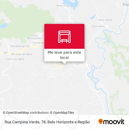 Rua Campina Verde, 78 mapa