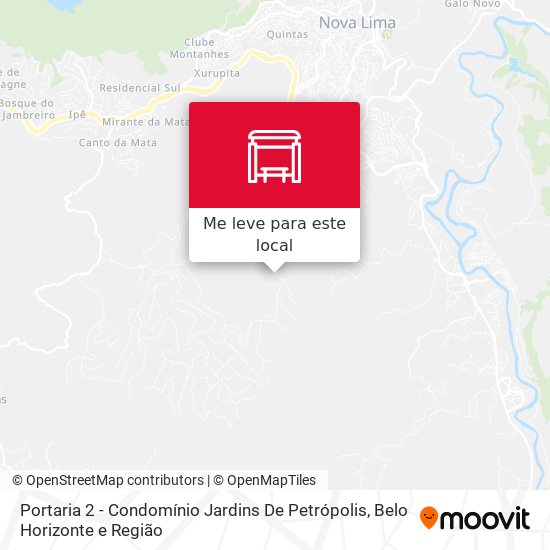 Portaria 2 - Condomínio Jardins De Petrópolis mapa