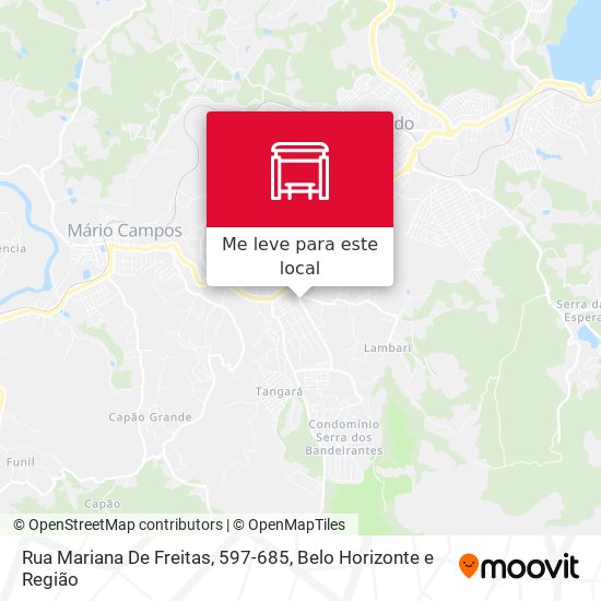 Rua Mariana De Freitas, 597-685 mapa