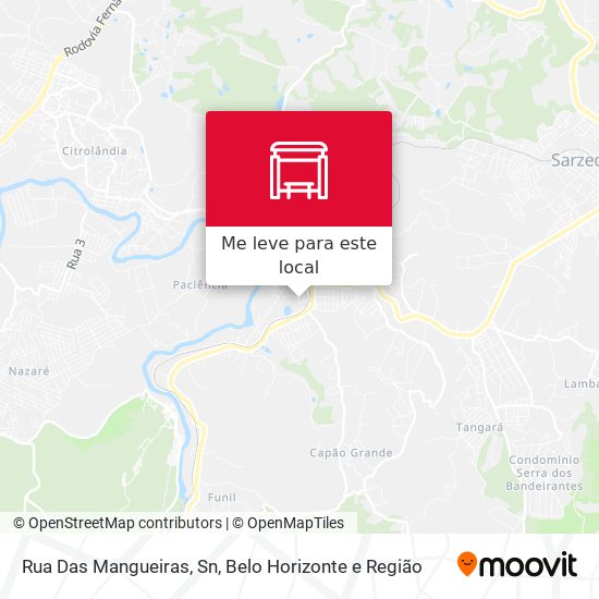 Rua Das Mangueiras, Sn mapa