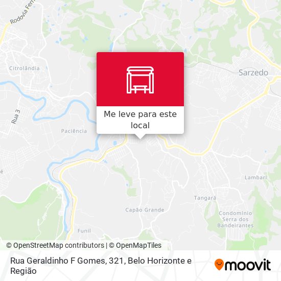 Rua Geraldinho F Gomes, 321 mapa