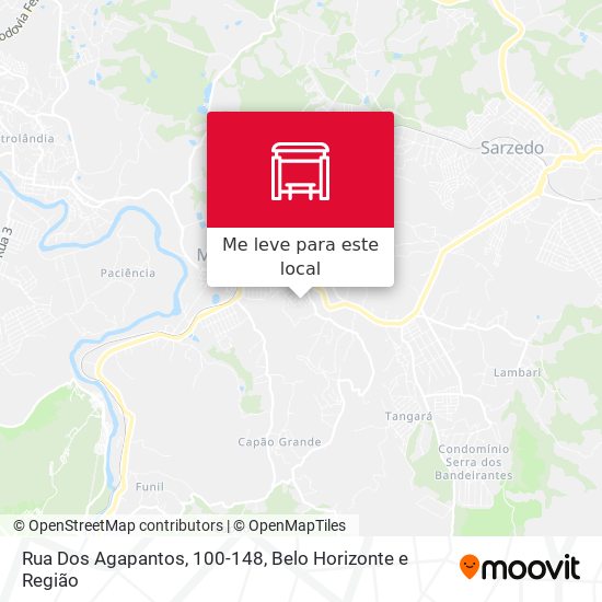 Rua Dos Agapantos, 100-148 mapa
